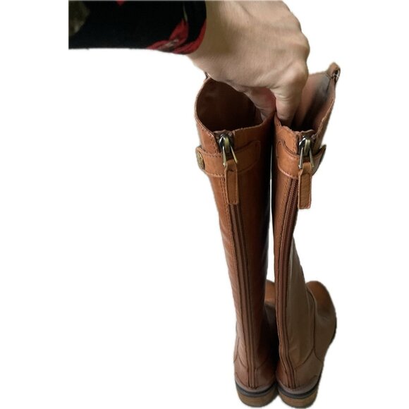 Sam Edelman Women's Penny Classic Equestrian Riding Boots Brown Leather US 5M - Picture 6 of 9